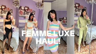 FEMME LUXE Try On HAUL  Capi Indossati [upl. by Einniw]