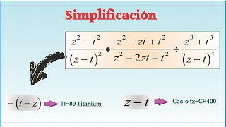 Simplificar la multiplicación y división de expresiones racionales [upl. by Eldred]