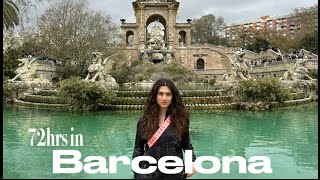 BARCELONA vlog🇪🇸 best coffee drinks amp food spots  museums landmarks amp markets  72hrs itinerary [upl. by Eolande880]