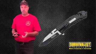 Wartech Tactical Folding Knife 8quot Assisted Open Review [upl. by Leur]