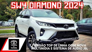 TOYOTA SW4 DIAMOND 2024 TURBO DIESEL 4X4 0KM COM NOVA MULTIMÍDIA DETALHES DO INTERIOR E EXTERIOR [upl. by Solrac]