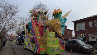 Carnavalsoptocht in Ossendrecht Ostrecht 2024 [upl. by Drannel667]