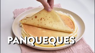 Receta básica de panqueques que sirve para rellenos dulces o salados [upl. by Sluiter]