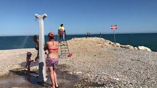 Stone Beach In Cagnes Sur Mer Cagnes Sur Mer CoastlineMagnifique ViewPromenade De La Plage [upl. by Edac]