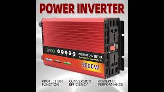 3000W Car Inverter 12V 220V Power Converter Adaptor Solar Inverter Power Bank for Truck Outdoor [upl. by Edyth]