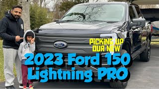 2023 Ford F150 Lightning PRO Fully Electric PickUp Truck Delivery Experience [upl. by Krum]