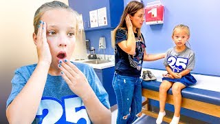 6 YEAR OLD PEYTONS DOCTOR VISIT 😳 Whats On Sisters Back [upl. by Orin]