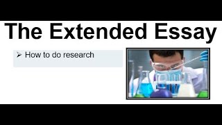 How to do research for your IB Extended Essay by an EE examiner [upl. by Avilo984]