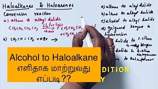 Conversion reactions தமிழில்✨  ALKANE to Alkyl halide [upl. by Lundin]