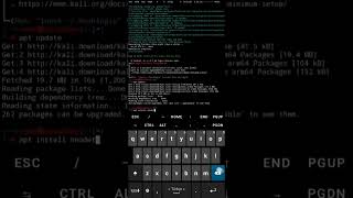 Kali Linux aarch64 test in prootdistro [upl. by Oinigih]