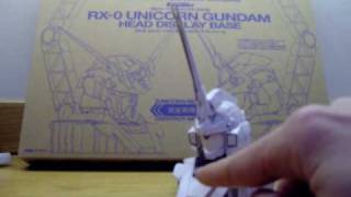 148 Gundam Unicorn Display BaseBust Review [upl. by Sherrod]