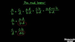 Brøkers regneregler [upl. by Maxi]