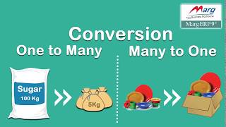 Conversion in Marg ERP Hindi [upl. by Althea]