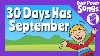 📆 30 Days Has September  learn or teach Days in the months song  the calendar song 📅 [upl. by Hazeghi354]