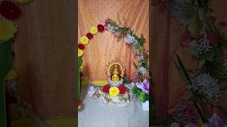 Navratri Pooja decor Ideas😍DIY Backdrop for DussehraDiwali varalakshmivratham Pooja Background [upl. by Strephonn]