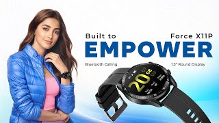 Newly launched pTron Force X11P BT Calling Smartwatch with 13quot Round HD Display  Just 1499 [upl. by Evoy]