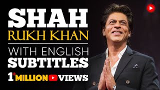 ENGLISH SPEECH  SHAH RUKH KHAN Freedom to Be Yourself English Subtitles [upl. by Marijn911]