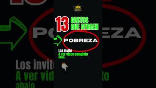 Gastos que atraen pobrezainspiration consejos dinero finanzas frasesmotivadoras [upl. by Attenal]