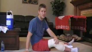 ACL Surgery Recovery Exercise  Range of Motion Leg Extension [upl. by Ymme12]