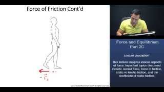 MCAT Force of Friction Normal Force Coefficient of Friction Static vs Kinetic Friction [upl. by Sikleb620]