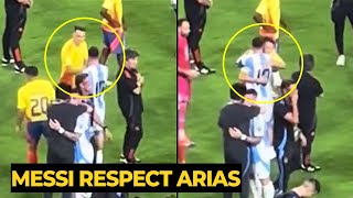 Unseen footage went VIRAL shows MESSI still gives respect to Santiago Arias after made Messi injury [upl. by Llerrot721]