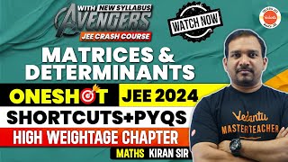 Matrices amp Determinants  One Shot  Class 11 amp 12  JEE 2024  JEE 2025  Kiran Sir  JEE Maths [upl. by Ttenaj173]