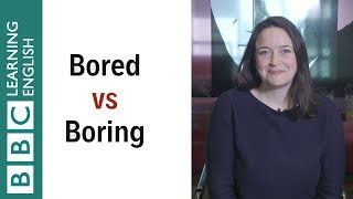 Bored vs Boring  Whats the difference English in a Minute [upl. by Innob]