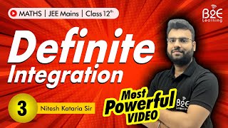 Definite Integration 03  Properties of Definite Integration  Class 12  JEE Main 2024  IIT JEE [upl. by Ecilahc]