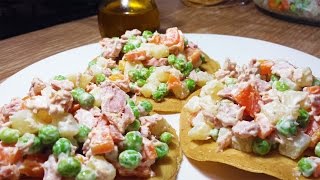 COCINAR TOSTADAS DE ATUN FRESCO RICO Y SABROSO [upl. by Artined]