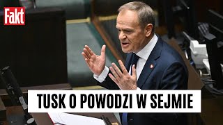 NA ŻYWO W Sejmie OSTRA KŁÓTNIA o powódź Krzyki z ław poselskich [upl. by Fauman488]