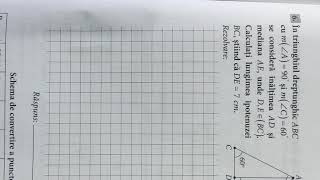 Rezolvarea unei probleme de geometrie clasa a 7a [upl. by Lamok]