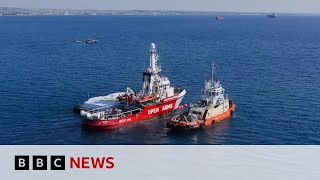 First Gaza aid ship sets off from Cyprus  BBC News [upl. by Charil]