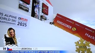 ESTER LEDECKÁ  Sjezd  Saalbach 2024 [upl. by Yup224]