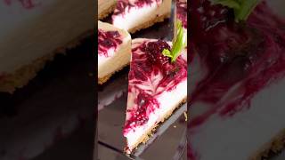 10 minut me banaye cheesecake cake cheesecake blackberrycheesecake cake recipe azrahomeskitchen [upl. by Odradlig308]