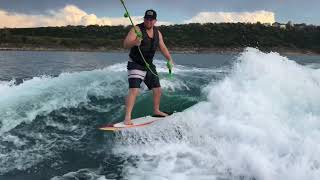 Wakesurfing the Bowl  malibu Wakesetter And B52 [upl. by Caasi]