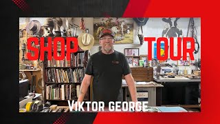 Leather Shop Tour 2024 with Viktor George leather youtuber youtubevideo diy tutorial [upl. by Ahsik]