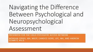 Navigating the Difference Between Psychological and Neuropsychological Testing [upl. by Arahset]