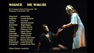 Wagner Die Walkure Rysanek King Nilsson Schenk Suitner San Francisco 20 November 1981 [upl. by Littlejohn]