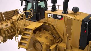 Cat® 836K Compactor Swingout Stairs [upl. by Sirovart493]