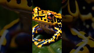 Golden poison frog facts information creator viralshorts motivation forestlife goldenfrog [upl. by Ecirtra853]