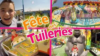 VLOG  Manèges amp Attractions à la FÊTE FORAINE DES TUILERIES à Paris  12 [upl. by Uzia]