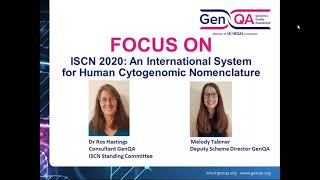 GenQA Cytogenomics ISCN 2020 webinar 27th January 2021 [upl. by Acinad630]