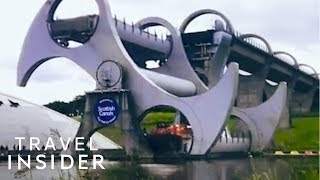 Rotating Boat Lift  Falkirk Scotland [upl. by Kcuhc86]