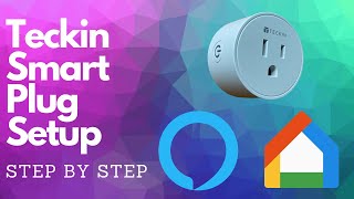 Teckin Smart Plug Setup 2020 Step By Step Instructions for Google Home and Alexa [upl. by Abihsot]