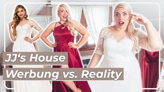 Hochzeitskleid unter 250 € 😱 JJs House Try On Haul deutsch  Werbung vs Reality [upl. by Khalsa]