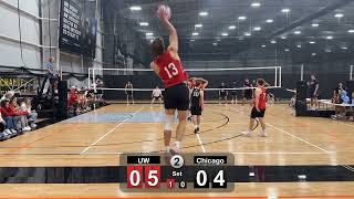 20241012 Wisconsin Volleyball A vs Chicago Overkill [upl. by Belter]