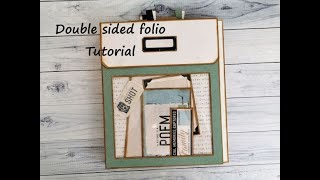 Double sided folio  tutorial  Nitwit collections [upl. by Seppala673]