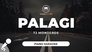 Palagi  TJ Monterde Piano Karaoke [upl. by Llebasi]