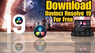 How To Download Davinci Resolve 19 For Free [upl. by Enilauqcaj22]