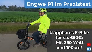 Engwe P1 KlappEBike im Test  viel Fahrrad für 650€ [upl. by Schott]